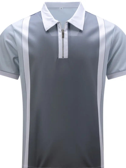 Zakenda | Daniel - haut décontracté à manches courtes avec fermeture à friction