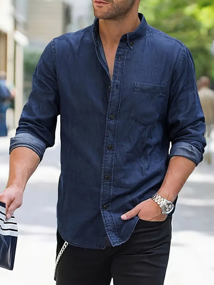 Zakenda | Alexander - chemise en jean à manches longues pour homme