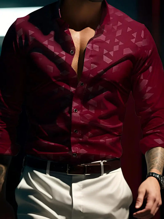 Zakenda | Matthew - chemise à manches longues avec boutons pour homme