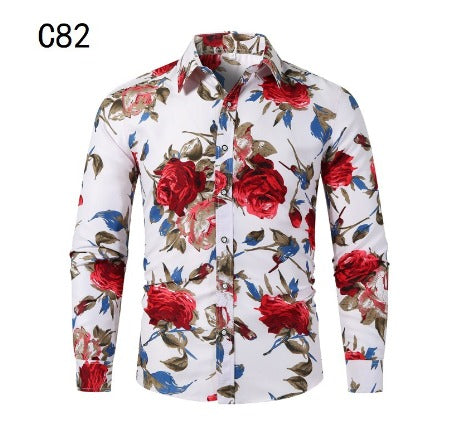 Zakenda | Chemise à fleurs pour homme