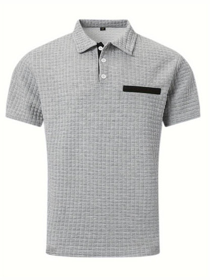 Zakenda | Daniel - chemise à manches courtes en gaufrette pour hommes