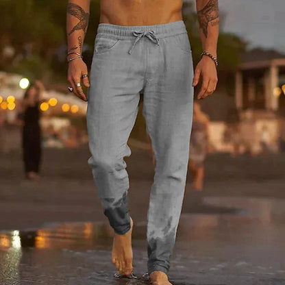 Zakenda | pantalons décontractés en lin pour hommes