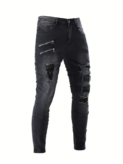 Zakenda | Mason - jeans de biker décontractés pour hommes