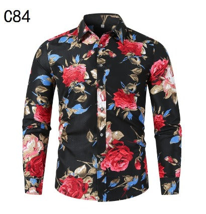 Zakenda | Chemise à fleurs pour homme