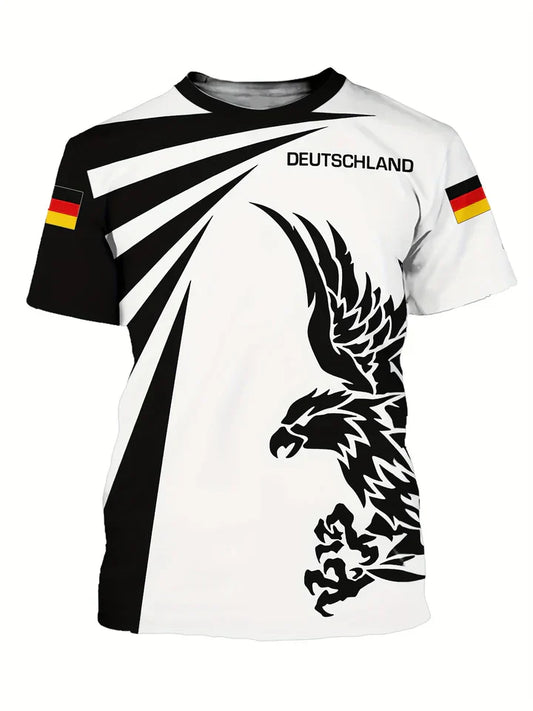 Zakenda | allemagne euro 2024 maillot de foot homme imprimé aigle