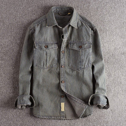Zakenda | Clark Chemise en denim rayé
