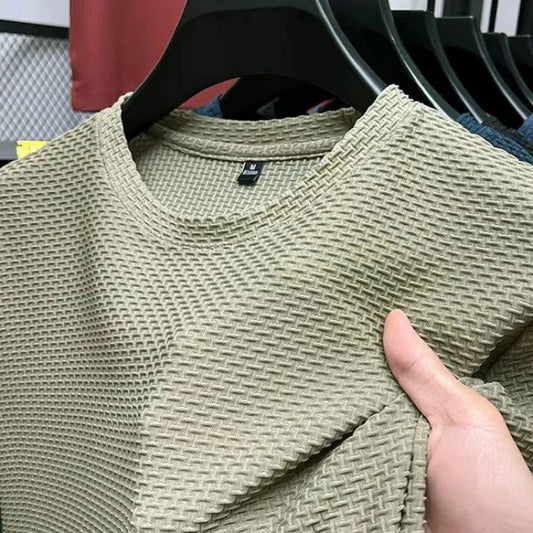 Zakenda | Ben - t-shirt à manches courtes en maille de soie de riz