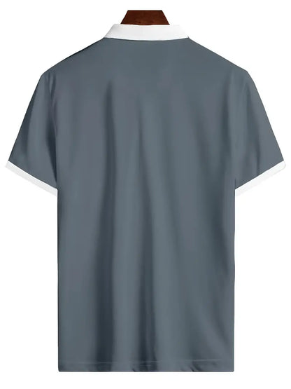 Zakenda | David - maillot de golf respirant col V pour homme