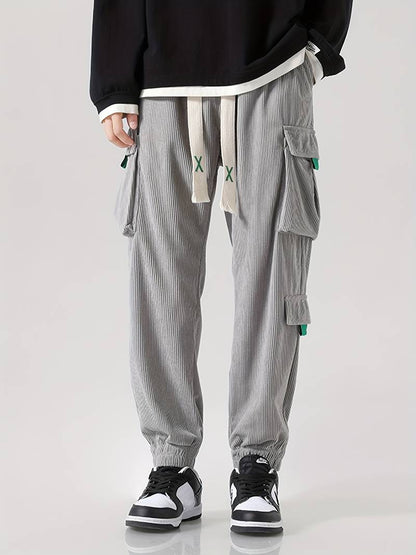 Zakenda | Christopher - pantalon cargo décontracté et structuré avec plusieurs poches pour hommes