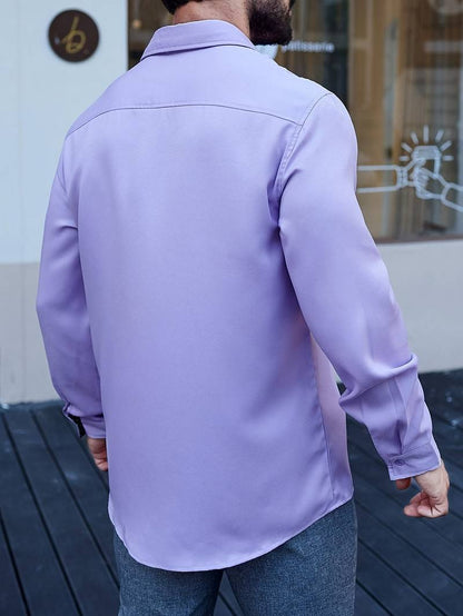 Zakenda | Alexander - chemise à manches longues bloc de couleur pour hommes