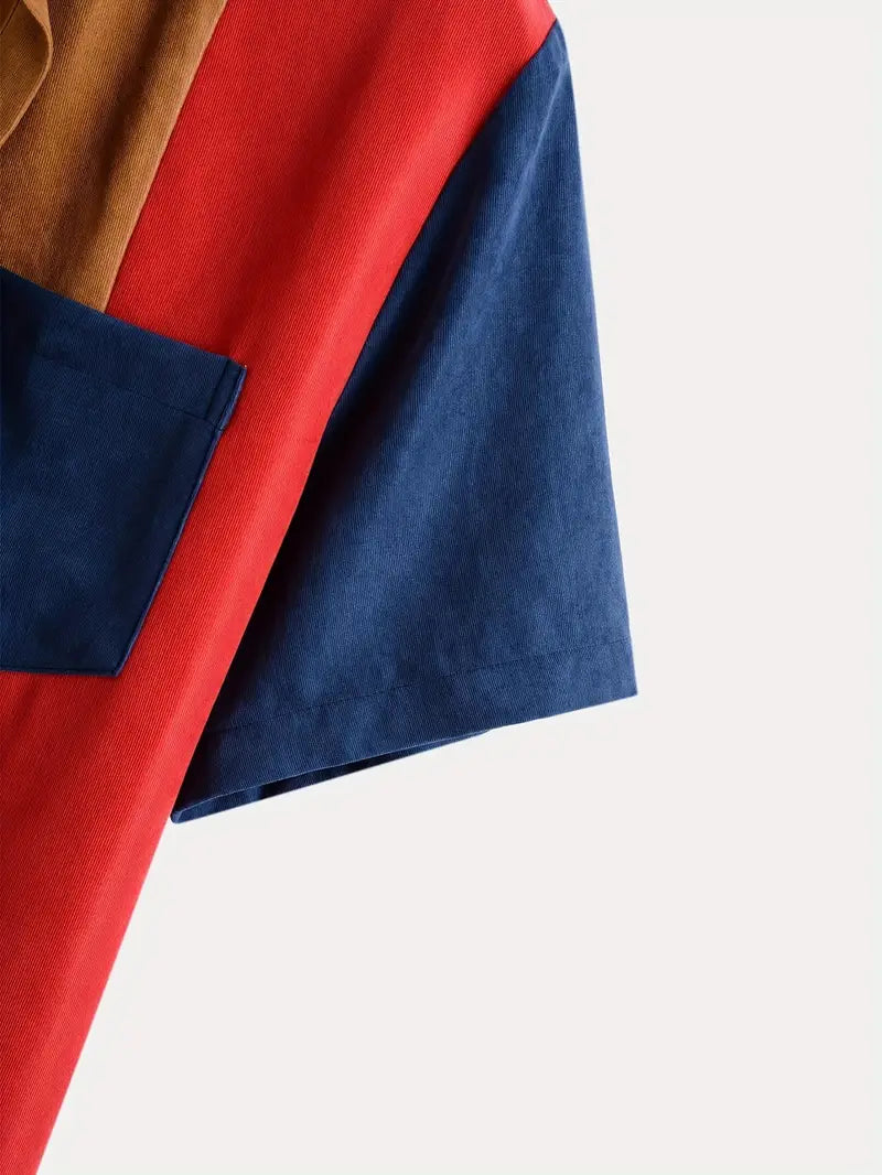 Zakenda | chemise à revers colorée pour homme