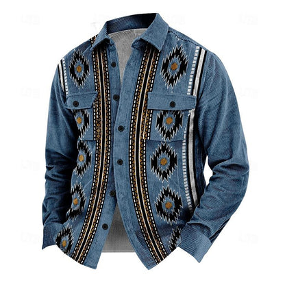 Zakenda | Veste de style vintage en velours côtelé pour hommes