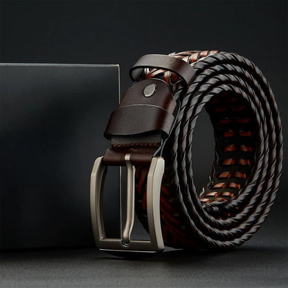 Zakenda | Ceinture en cuir tissé