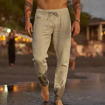 Zakenda | pantalons décontractés en lin pour hommes