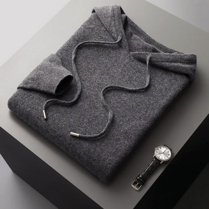 Zakenda | Sweat à capuche en mérinos Tailors Premium