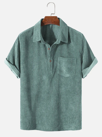 Zakenda | Chemise légère en velours côtelé d'été