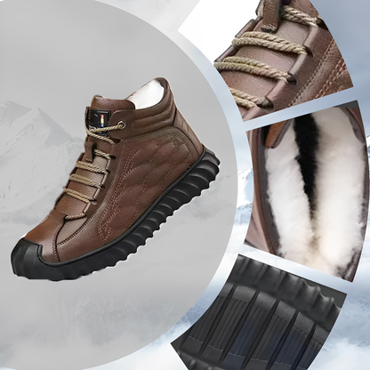 Zakenda | Chaussures d'hiver confortables pour hommes avec doublure en polaire de CozyStride
