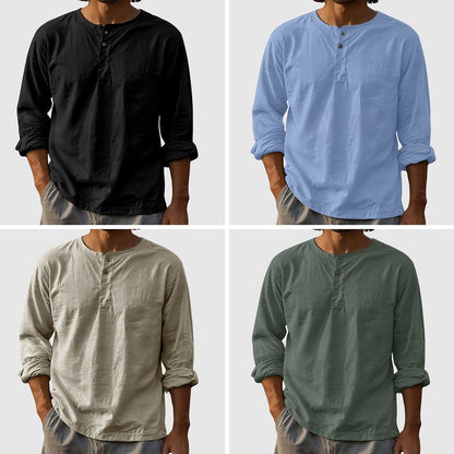 Zakenda | Rains Grès Chemise Henley classique