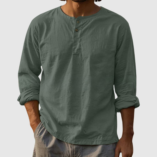 Zakenda | Rains Grès Chemise Henley classique