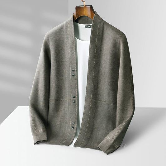 Zakenda | Lévêque Cardigan en laine tissée