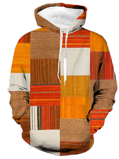 Zakenda | Hoodie d'hiver stylé en coton avec motif à carreaux