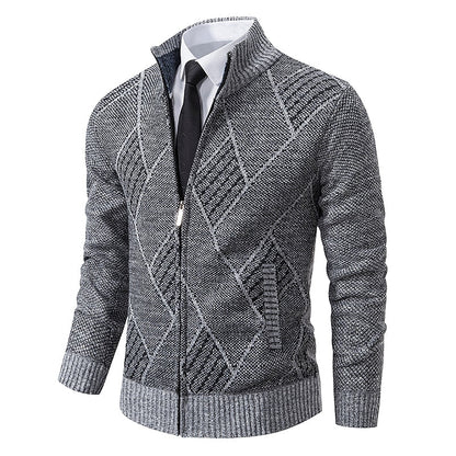 Zakenda | pull-over zippé stylé pour homme (design italien)